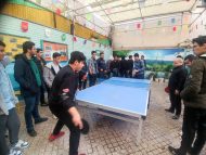 مسابقات پینگ پنگ و فوتبال دستی